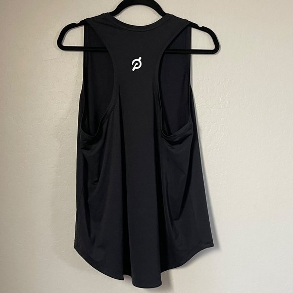 Peloton Black Lightweight Racer Back Tank Top Women's Extra Large - Picture 2 of 4